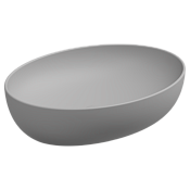 GSG Easy Раковина чаша 55х42 см, без перелива и отверстия под смеситель, цвет: perla matt EALAVOV55033