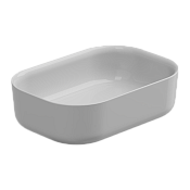 GSG Hit Раковина чаша 60х42 см, без перелива и отверстия под смеситель, цвет: белый глянцевый HILAVRE60000