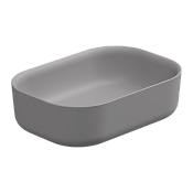 GSG Hit Раковина чаша 60х42 см, без перелива и отверстия под смеситель, цвет: fumo matt HILAVRE60038