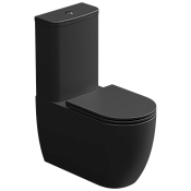 GSG Like Чаша напольного унитаза 36х69 см, безободковый, цвет: черный матовый LKMBL003P