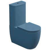 GSG Like Чаша напольного унитаза биколор 36х69 см, безободковый, цвет: white/denim matt LKMBLBI000/027P