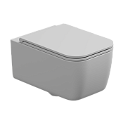 GSG Brio Чаша подвесного унитаза 36х52,5 см, безободковый, цвет: белый матовый BRWCSO001