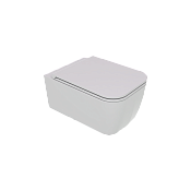 GSG Brio Чаша подвесного унитаза 36х52,5 см, безободковый, цвет: дымчатый матовый BRWCSO019