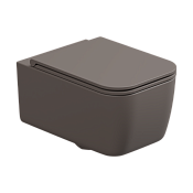 GSG Brio Чаша подвесного унитаза 36х52,5 см, безободковый, цвет: tortora matt BRWCSO029