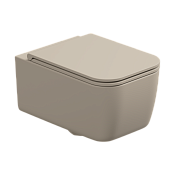 GSG Brio Чаша подвесного унитаза 36х52,5 см, безободковый, цвет: sabbia matt BRWCSO034