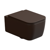 GSG Brio Чаша подвесного унитаза 36х52,5 см, безободковый, цвет: cacao matt BRWCSO035