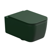 GSG Brio Чаша подвесного унитаза 36х52,5 см, безободковый, цвет: smeraldo matt BRWCSO036