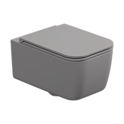 GSG Brio Чаша подвесного унитаза 36х52,5 см, безободковый, цвет: fumo matt BRWCSO038