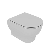 GSG Speed Чаша подвесного унитаза 36х51 см, безободковый, цвет: белый глянцевый SPWCSO000