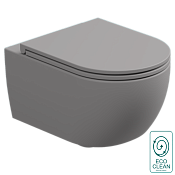 GSG Like Чаша подвесного унитаза 36х52,5 см, торнадо, безободковый, цвет: fumo matt LKWCSOEC038