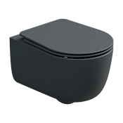 GSG Hit Чаша подвесного унитаза 36,5х51 см, смыв Smart Clean, безободковый, цвет: ebano matt HIWCSO028