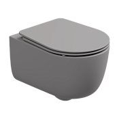 GSG Hit Чаша подвесного унитаза 36,5х51 см, Smart Clean, безободковый, цвет: fumo matt HIWCSO038