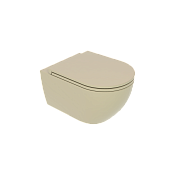 GSG Like Чаша подвесного унитаза 36х52,5 см, смыв Smart Clean, безободковый, цвет: медовый матовый LKWCSO016