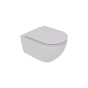 GSG Like Чаша подвесного унитаза 36х52,5 см, смыв Smart Clean, безободковый, цвет: дымчатый матовый LKWCSO019