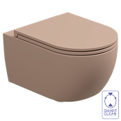 GSG Like Чаша подвесного унитаза 36х52,5 см, безободковый, цвет: cipria matt LKWCSO032