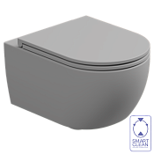 GSG Like Чаша подвесного унитаза 36х52,5 см, смыв Smart Clean, безободковый, цвет: perla matt LKWCSO033