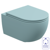 GSG Like Чаша подвесного унитаза 36х52,5 см, смыв Smart Clean, безободковый, цвет: ice matt LKWCSO037