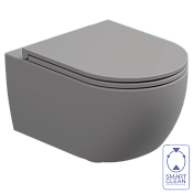 GSG Like Чаша подвесного унитаза 36х52,5 см, Smart Clean, безободковый, цвет: fumo matt LKWCSO038