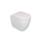 GSG Like Чаша приставного унитаза 36х52,5 см, безободковый, цвет: белый глянцевый LKWC01000P