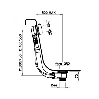 Gessi Слив-перелив для ванны, цвет: copper brushed pvd 01452#708