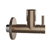 Gessi Запорный кран-фильтр под раковину с подводом воды на 1/2”, цвет: copper brushed pvd 01411#708