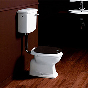 Simas Arcade Механизм слива для бачка AR812 с фронтальной ручкой, низкая труба, цвет: хром глянцевый D23cr