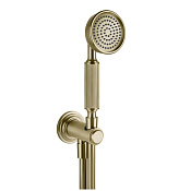 Gessi Venti20 Ручной душ с выпуском-держателем и шлангом 1.5м, цвет: brushed brass PVD 65123#727