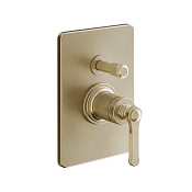 Gessi Venti20 Смеситель встраиваемый, однорычажный, цвет: warm bronze brushed PVD 65079#726