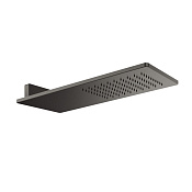 Gessi Верхний душ 55х20см., для настенного крепления, цвет: black metal brushed PVD 33095#707