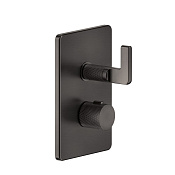 Gessi Inciso Термостатический смеситель на 1 источн (внешн часть), цвет: black metal brushed PVD 58132#707