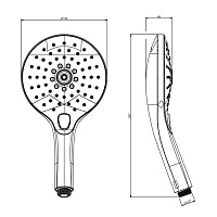 Gessi Ручной душ 3-х режимный, цвет: dark bronze 47351#845