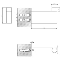 Gessi Origini Крючок, цвет: dark bronze 66523#845