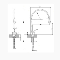 Gessi Goccia Смеситель для раковины, цвет: copper brushed GHRC 33602#125