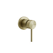 Gessi 316 Intreccio Внешние части для настенного смесителя на 1 позицию, цвет: brushed brass PVD 54119#727