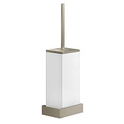 Gessi Inverso/Rettangolo Ершик для унитаза подвесной, с латунной колбой, цвет: finox brushed nickel 20819#149