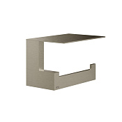 Gessi Inverso/Rettangolo Держатель туалетной бумаги с полочкой, подвес., цвет: finox brushed nickel 20849#149