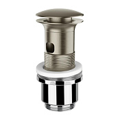 Gessi Донный клапан Stop&Go для раковины с переливом, цвет: finox brushed nickel 01422#149