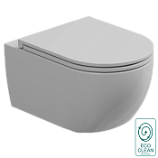 GSG Like Чаша подвесного унитаза 36х52,5 см, торнадо, безободковый, цвет: белый глянцевый LKWCSOEC000