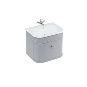 Burlington Тумба под раковину 62,5х48х75,5h см, подвесная, с выдвижным ящиком, цвет: серый матовый CH65G
