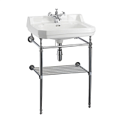 Burlington Полка для полотенец 53,8х42,5 см, накладная, цвет: хром глянцевый T23A-S