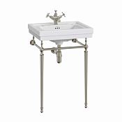 Burlington Консоль под раковину, напольная 47,5х37,5х74,5h см, цвет: шлифованный никель T22A BNKL