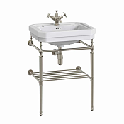 Burlington Полка для полотенец 53,8х42,5 см, накладная, цвет: шлифованный никель T23A-S BNKL