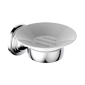 Burlington Savoy Мыльница с керамической чашей, подвесная, цвет: хром глянцевый SV1 CHR