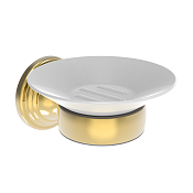 Burlington Savoy Мыльница с керамической чашей, подвесная, цвет: золото глянцевый SV1 GOLD