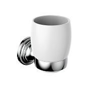 Burlington Savoy Подстаканник, одинарный из керамики, подвесной, цвет: хром глянцевый SV2 CHR