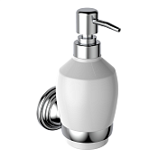 Burlington Savoy Дозатор жидкого мыла, подвесной, керамическая колба, цвет: хром глянцевый SV19 CHR