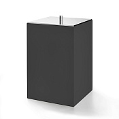 3SC Bemood Ведро для мусора с крышкой, напольное, цвет: Matt Black/Chrome BEMN64ASL