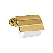 3SC Europe Держатель туалетной бумаги с крышкой, подвесной, цвет: Matt Gold 24Kt EU06CGO