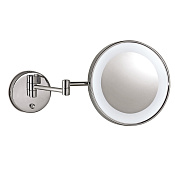 3SC Hotel & Hotel Косметическое зеркало подвесное, 3х кратное увеличение, с подсветкой, цвет: Chrome ING08SL