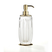 3SC Montblanc Дозатор для жидкого мыла, настольный, стеклянная колба, цвет: polished brass MB01DACROL